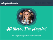 Tablet Screenshot of angelakeenan.com